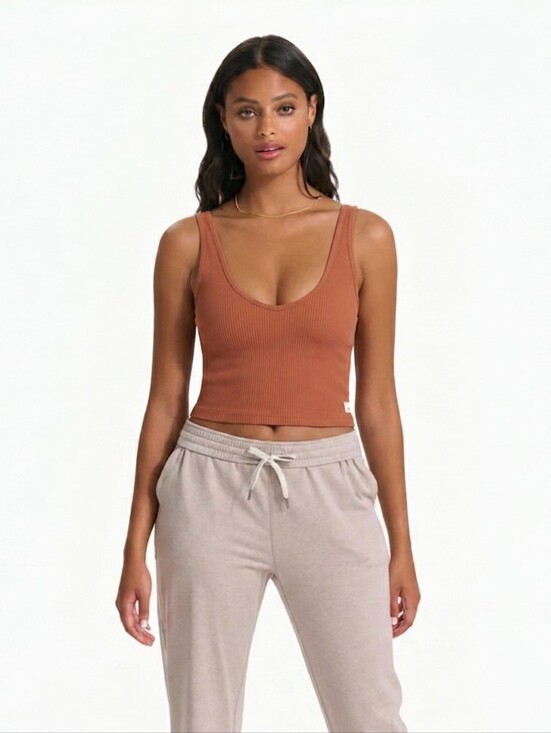 Vuori Tops - Vuori Women's Rib Crop Tank